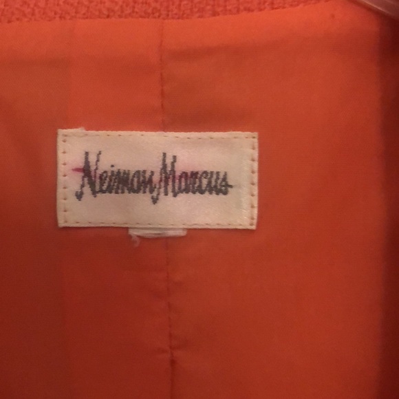 Vintage Neiman Marcus soft orange blazer, size 12 with orange/gold buttons. - Picture 2 of 4
